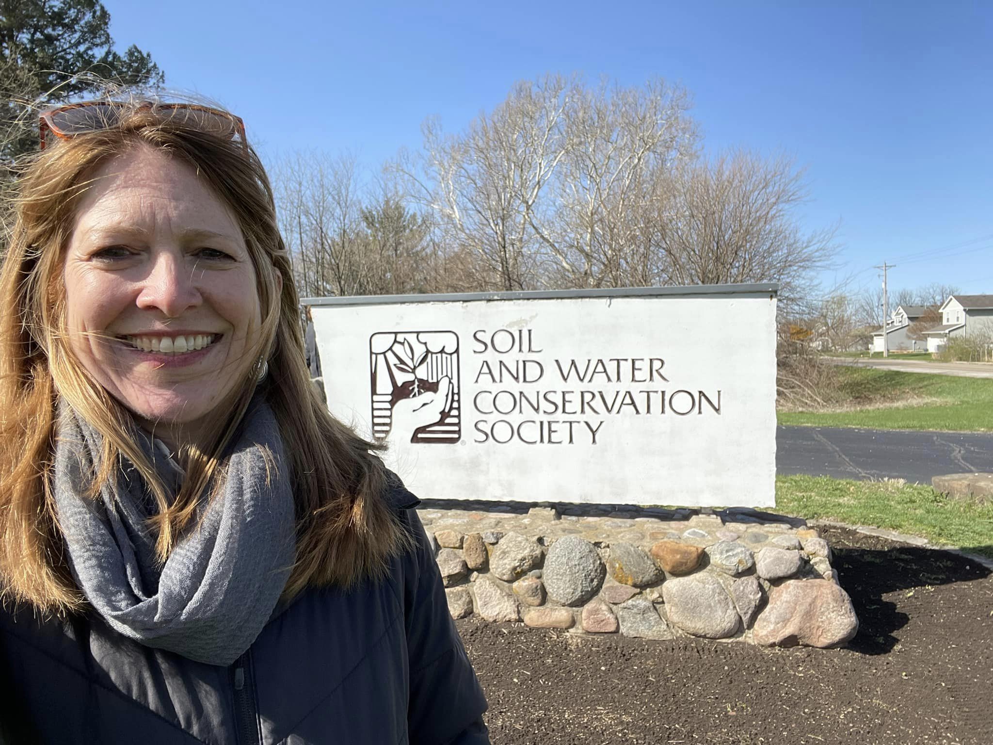 Amanda with sign