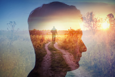 head and landscape